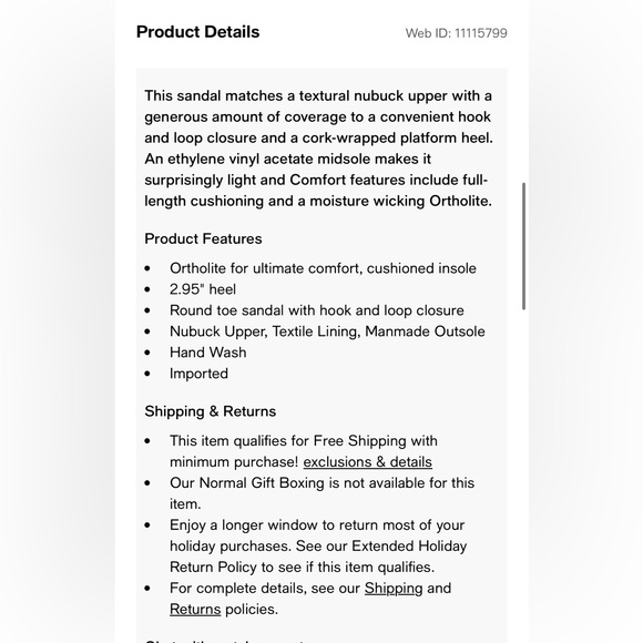 Clarks ANNADEL JOY Sandals croc embossed nubuck cork wrap cushioned 2.95” 8 M - Picture 11 of 11